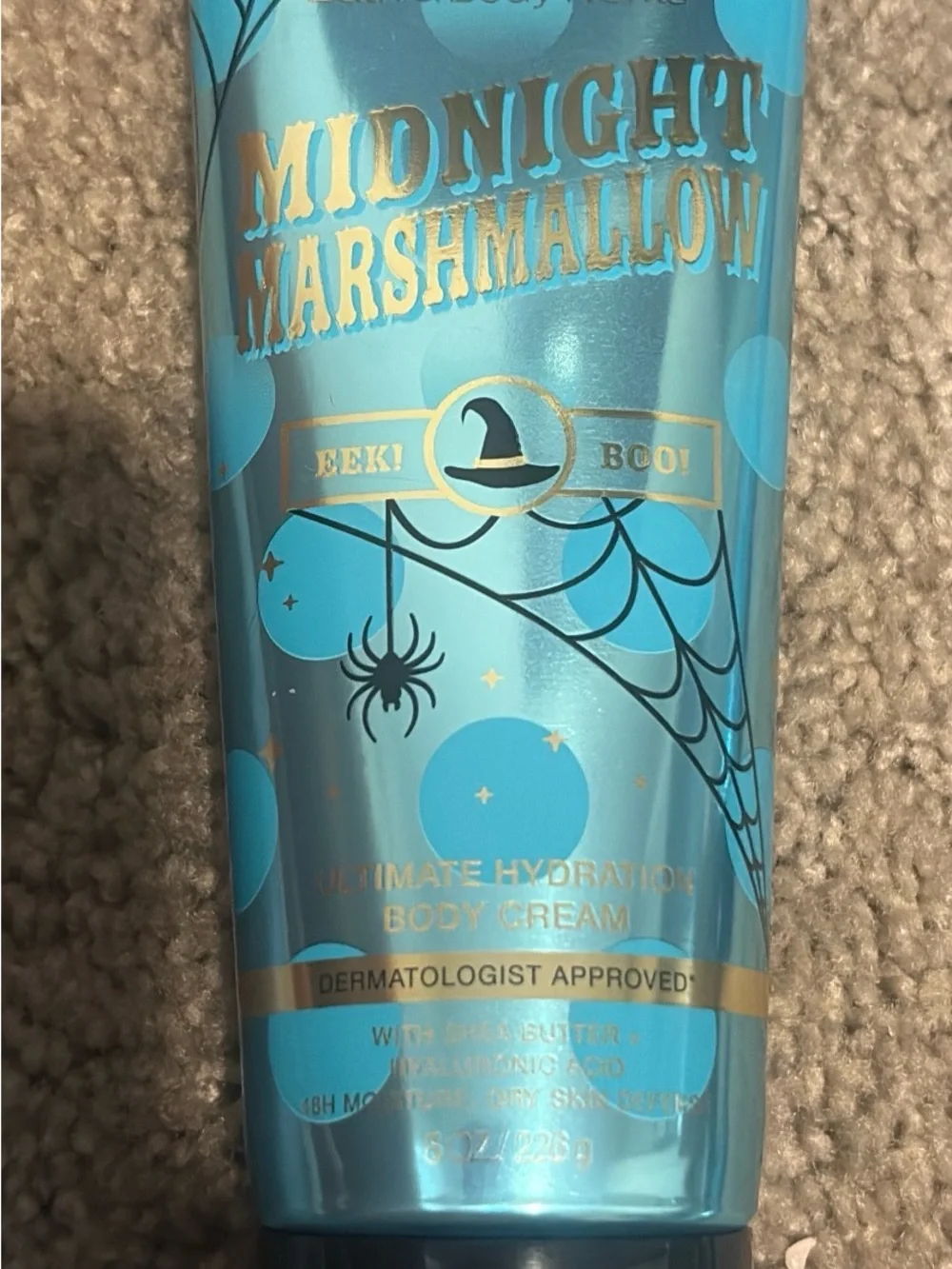 Bath & Body Works Midnight Marshmallow Blue & Black Hydrating Body Cream